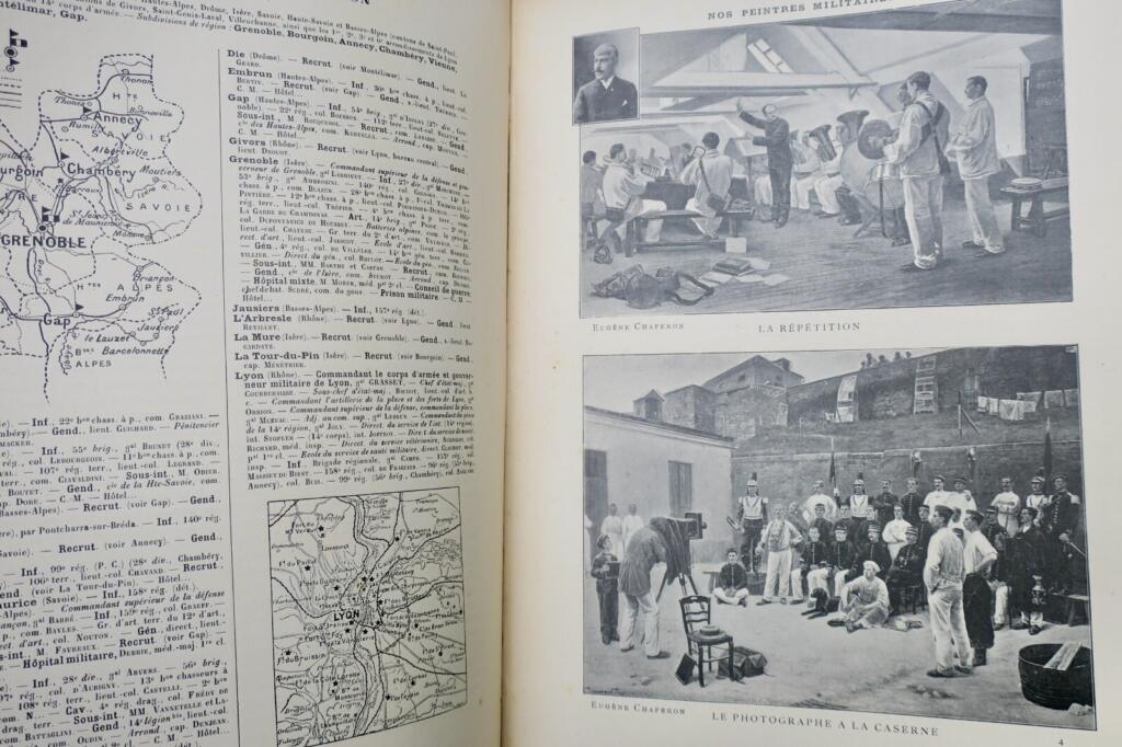 Französisches Armeejahrbuch 1902–1906 mit Widmungen