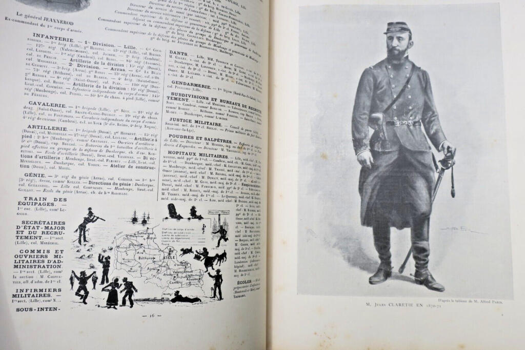Französisches Armeejahrbuch 1902–1906 mit Widmungen