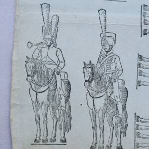 Armée imagerie de Frankfurt 35 x 42 cm. 2 gravures sur vergé