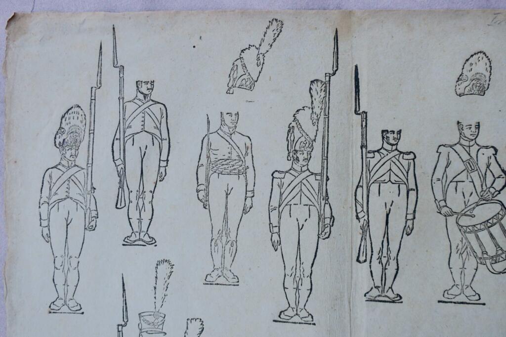 Armée imagerie de Frankfurt 35 x 42 cm. 2 gravures sur vergé