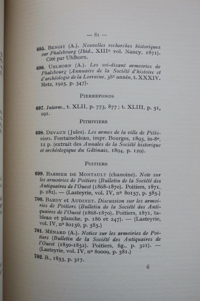 Bibliografischer Leitfaden zu Wappenwerken