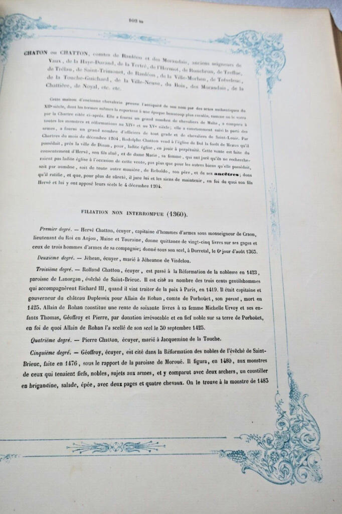Heraldic register of Breton nobility 1668-1830