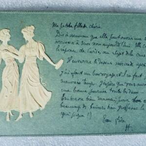 art nouveau deux muses