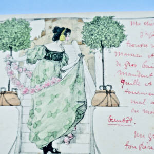 art nouveau jeune femme 1902