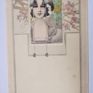 art nouveau jeune femme 1904