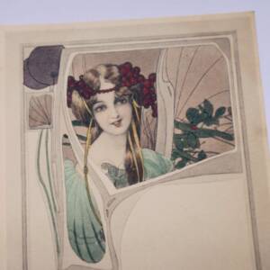 art nouveau jeune femme 1904