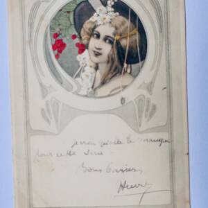 art nouveau jeune femme 1904