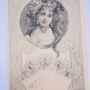 art nouveau jeune femme 1904