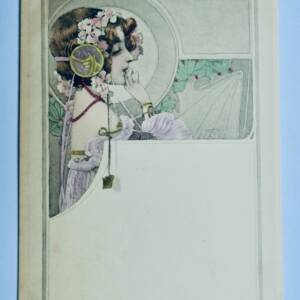 art nouveau jeune femme 1904