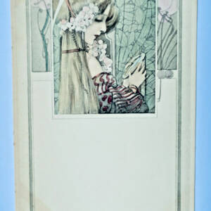 art nouveau jeune femme 1904