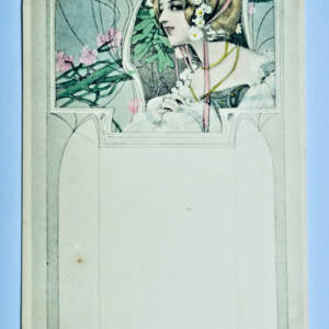 art nouveau jeune femme 1904
