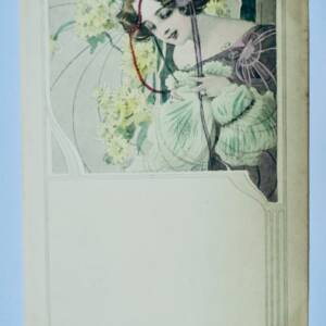 art nouveau jeune femme