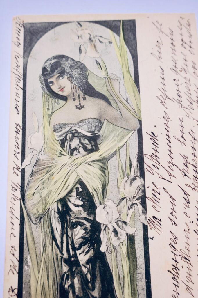 Darstellung einer jungen Frau im Jugendstil