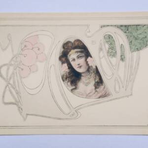 Art nouveau jugendstil jeune femme Moderne Art 1902
