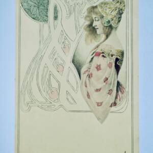 Art nouveau jugendstil jeune femme Moderne Art 1902