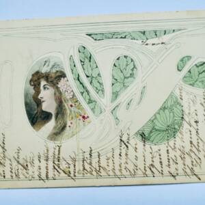 Art nouveau jugendstil jeune femme Moderne Art 1902