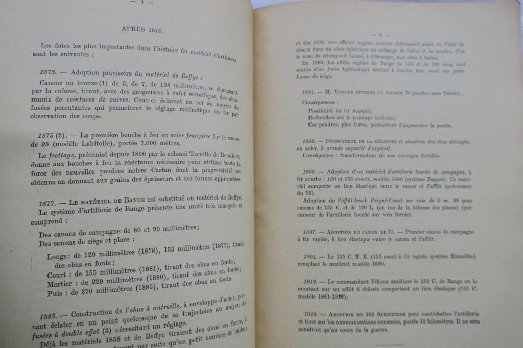 Artillery Categories B & C 1924 Military School Courses