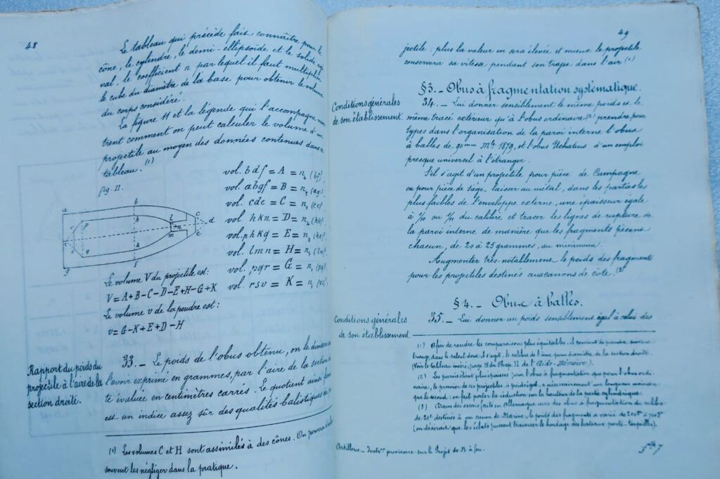 Artillerie Instruction provisoire sur le Projet de Bouche à feu 1880