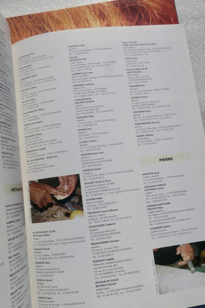 Manual Arts of Poitou-Charentes Region