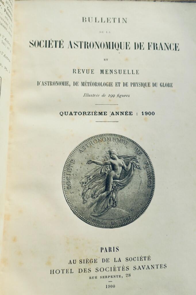 Französische Astronomie Monatszeitschrift 1900