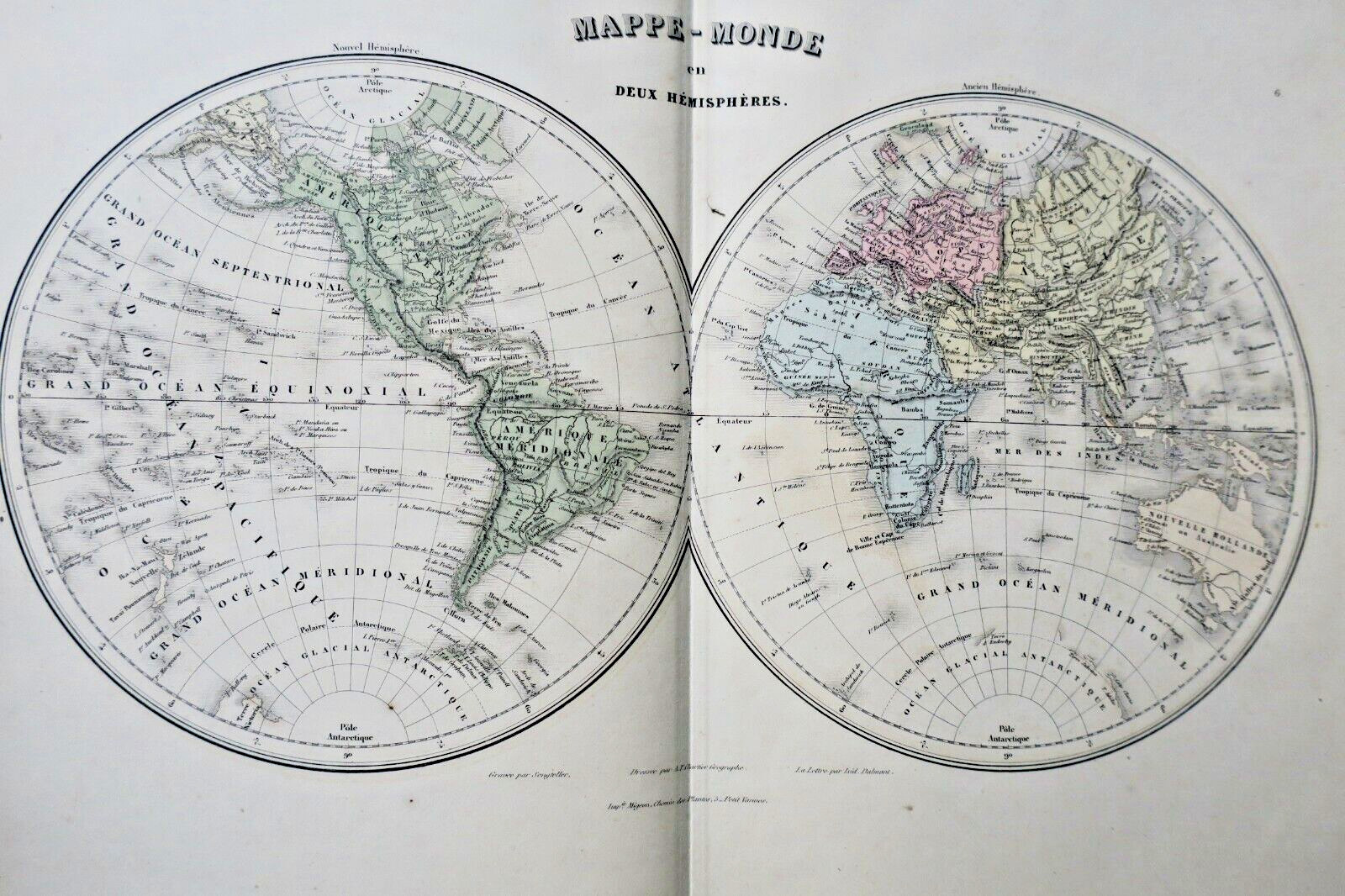 Migeon Atlas with 39 Maps circa 1840 – Image 7