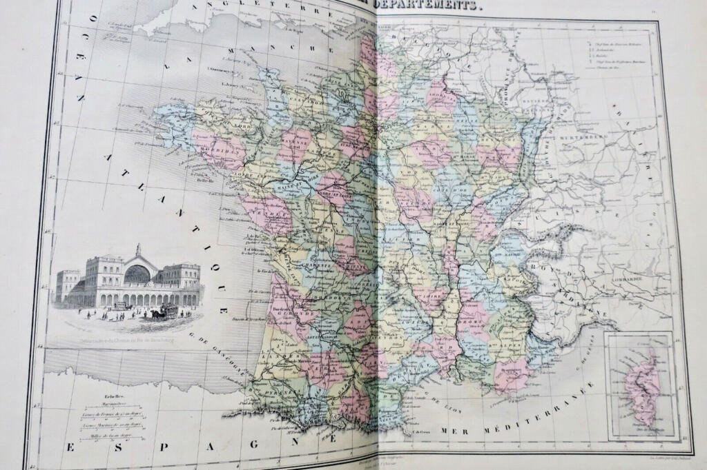 Migeon Atlas mit 39 Karten um 1840