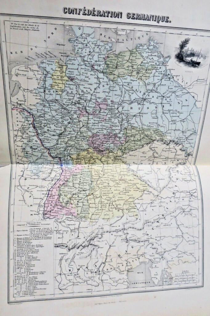 Migeon Atlas mit 39 Karten um 1840