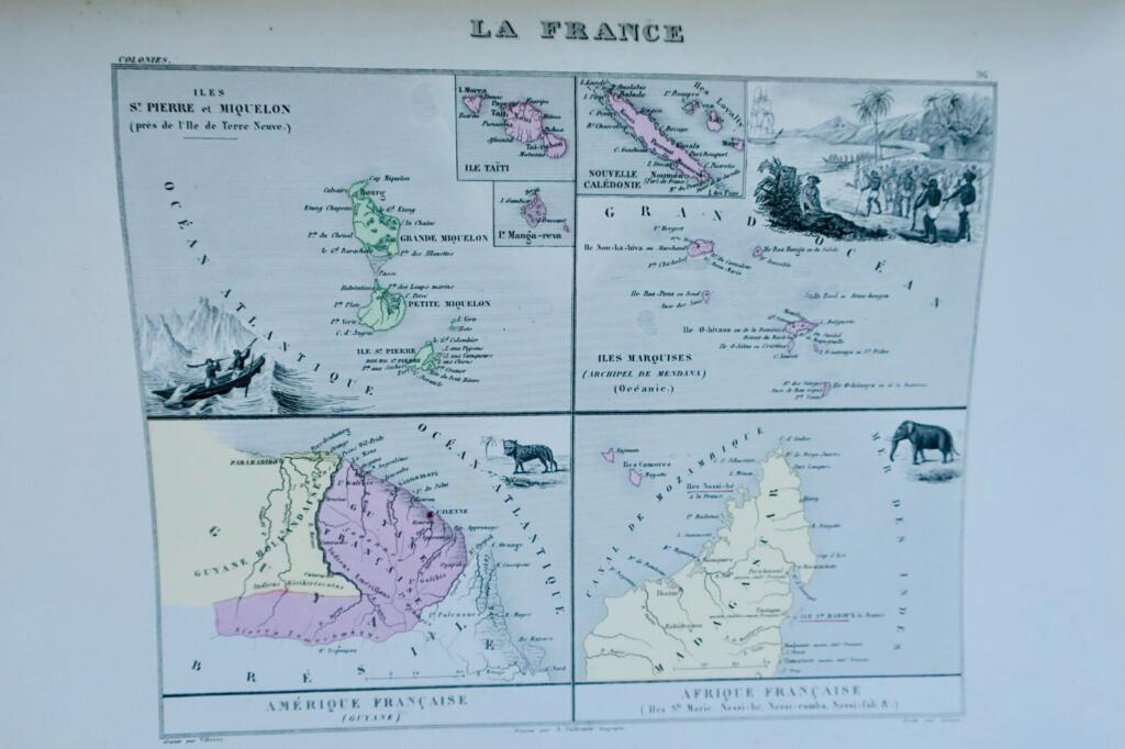 Historical Atlas of France and Colonies, 1871