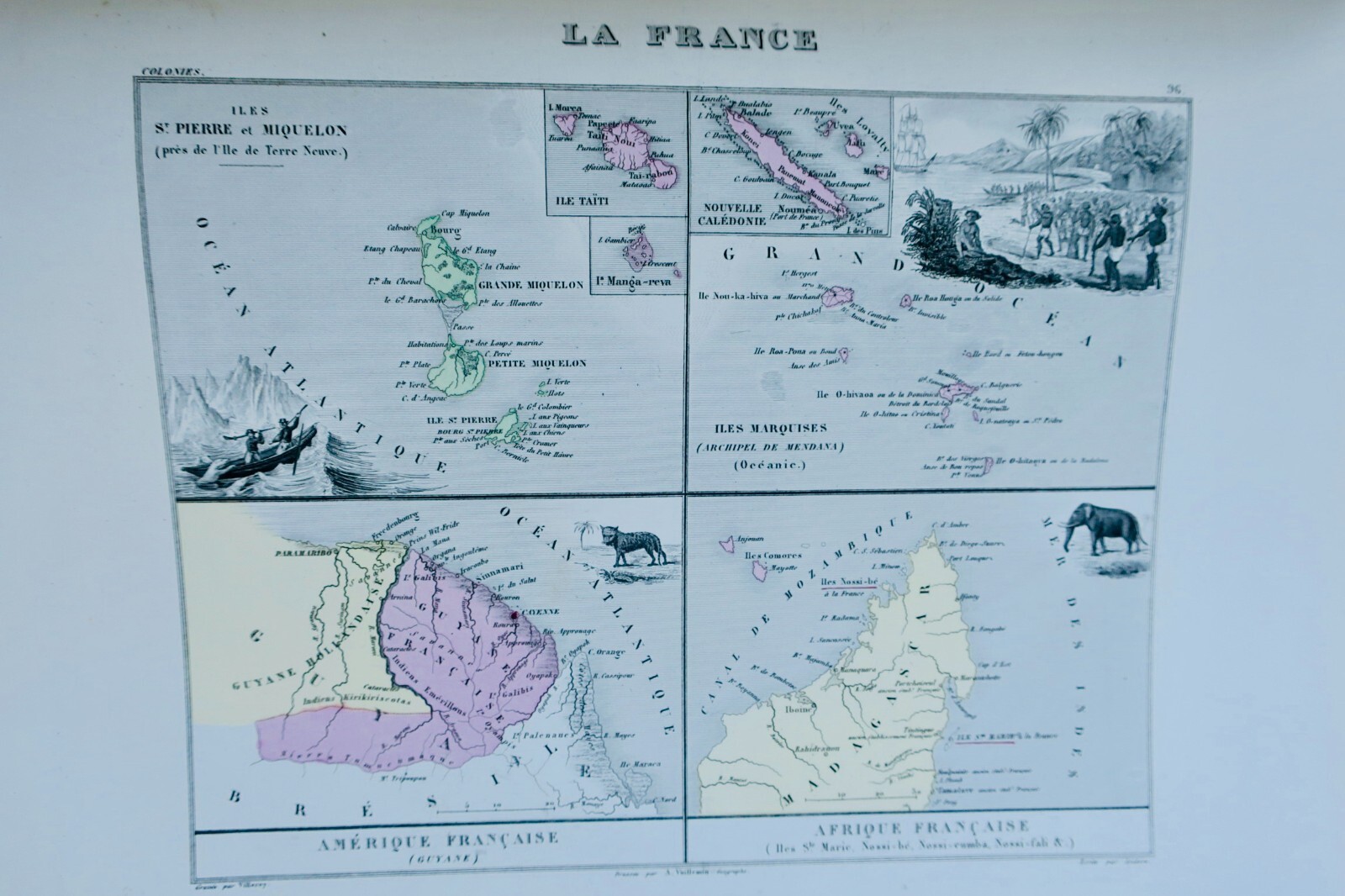 Historischer Atlas von Frankreich und Kolonien, 1871 - Image 17