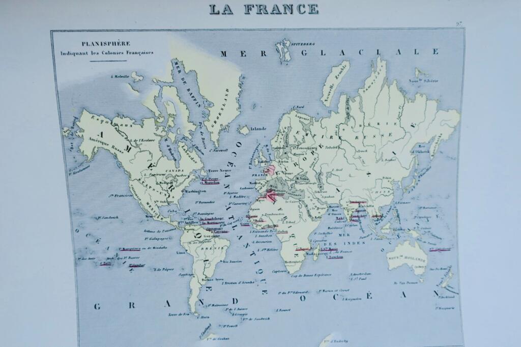 Historical Atlas of France and Colonies, 1871