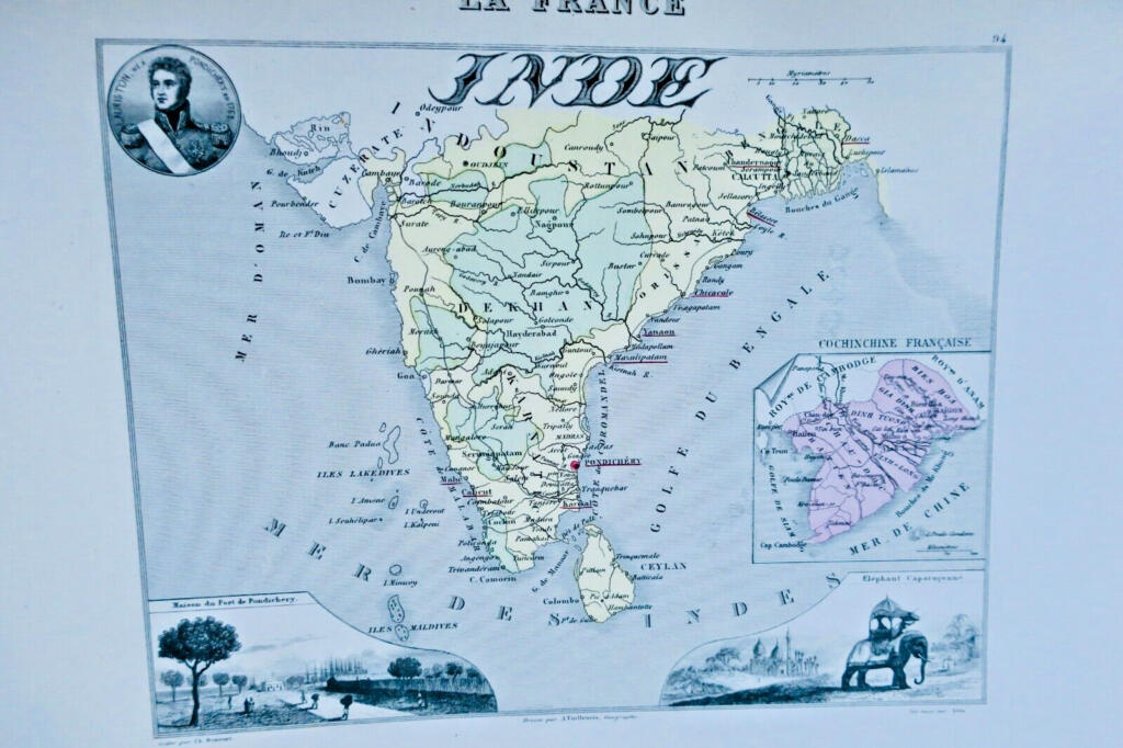 Historical Atlas of France and Colonies, 1871