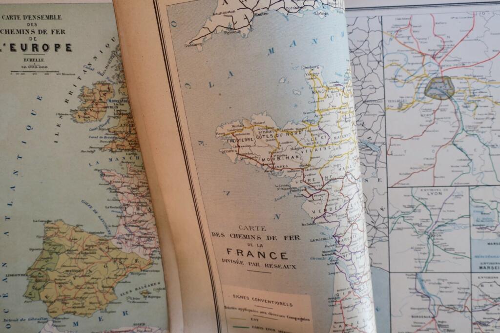 Atlas national France générale 1877