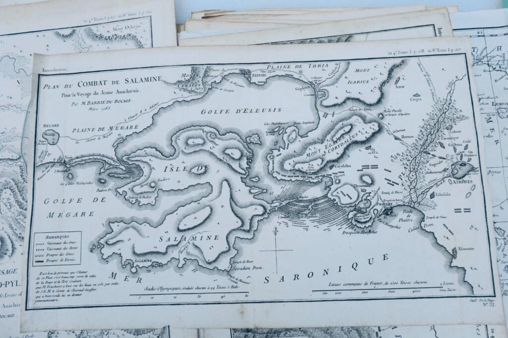 ATLAS Voyage du Jeune Anacharsis en Grèce 1789