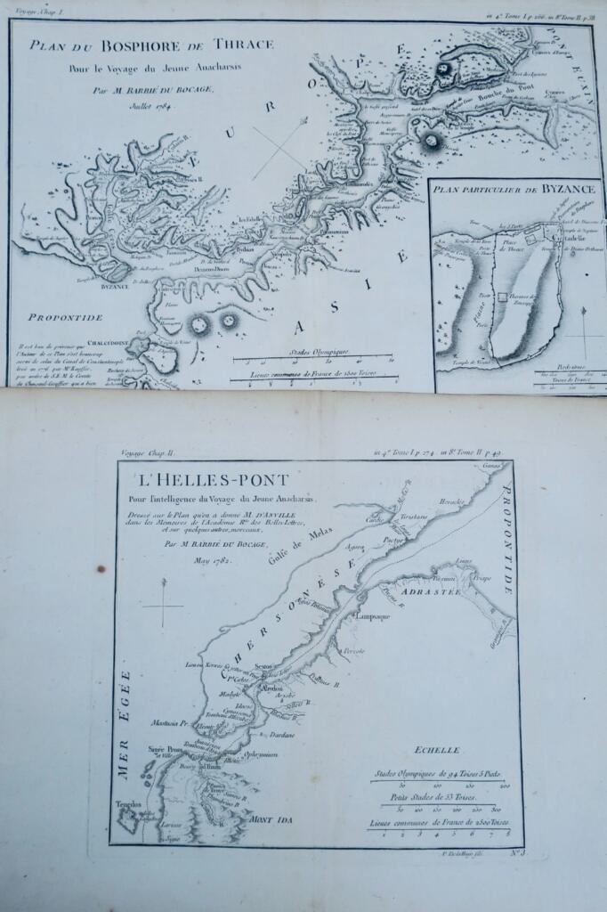 ATLAS Voyage du Jeune Anacharsis en Grèce 1789