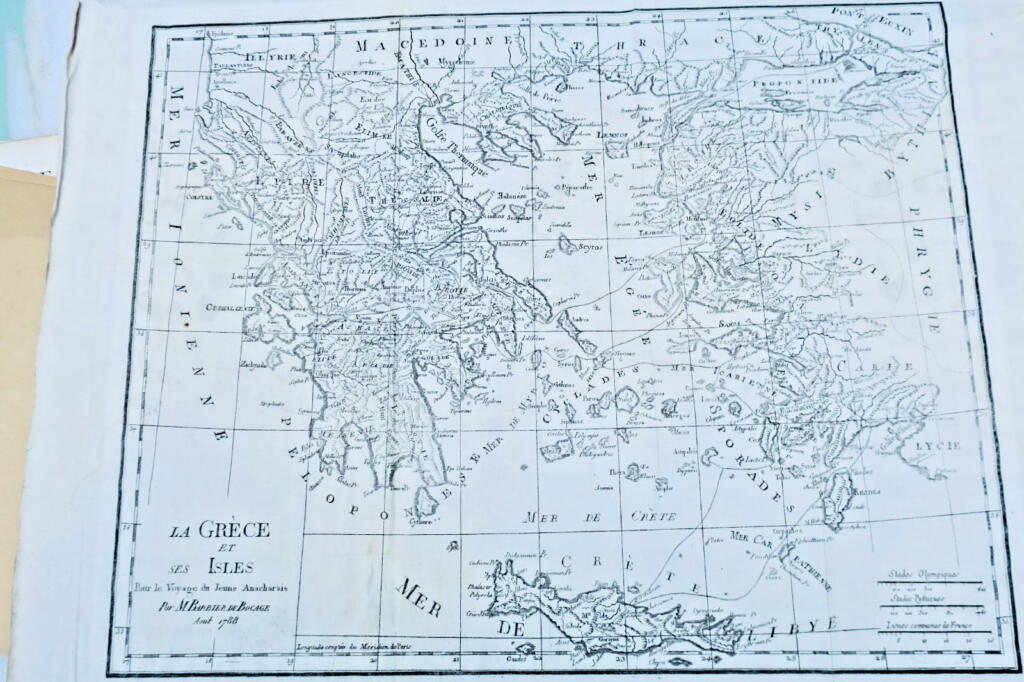ATLAS Voyage du Jeune Anacharsis en Grèce 1789