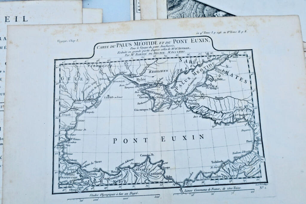 ATLAS Voyage du Jeune Anacharsis en Grèce 1789