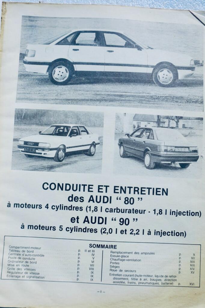 Technical service manual for AUDI 80 & 90