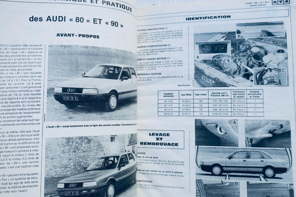 Technical service manual for AUDI 80 & 90