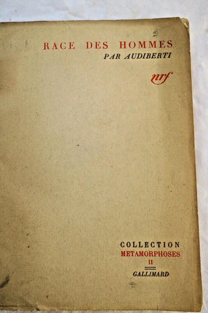 AUDIBERTI Jacques Race des hommes + dédicace