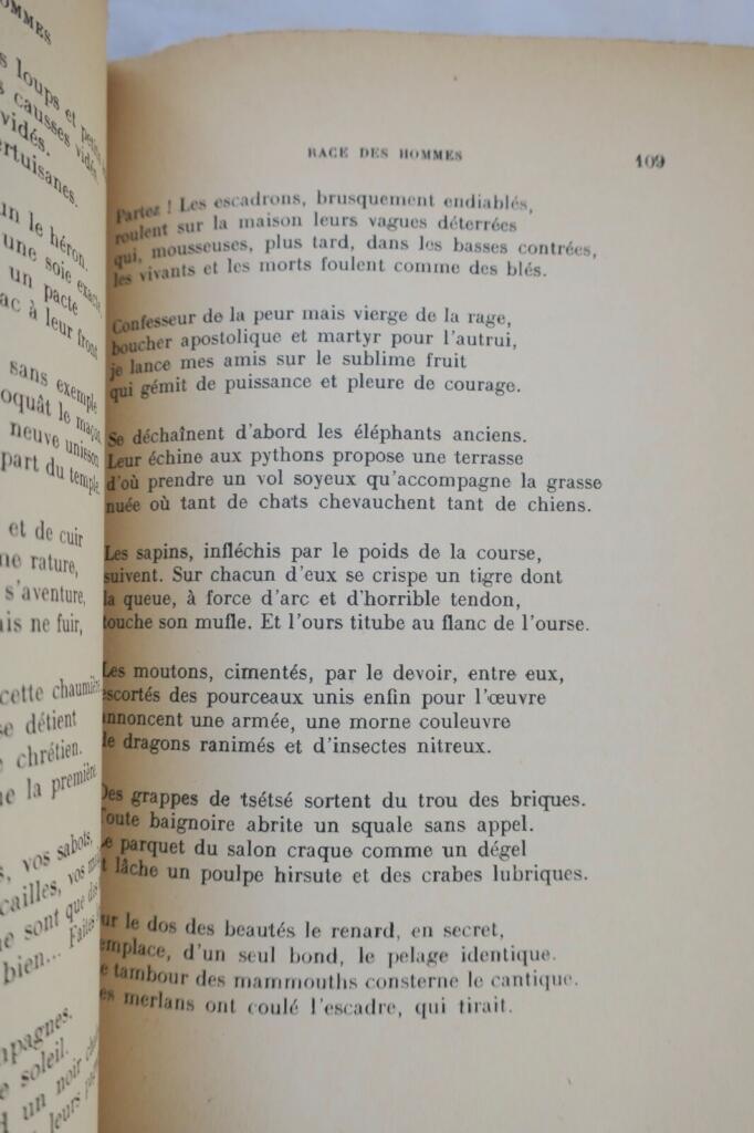 AUDIBERTI Jacques Race des hommes + dédicace