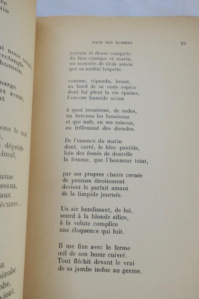 AUDIBERTI Jacques Race des hommes + dédicace