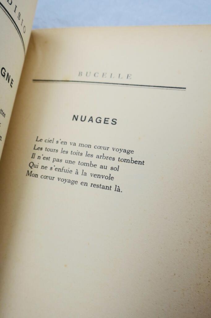 Bucelle: Poetry collection with author inscription