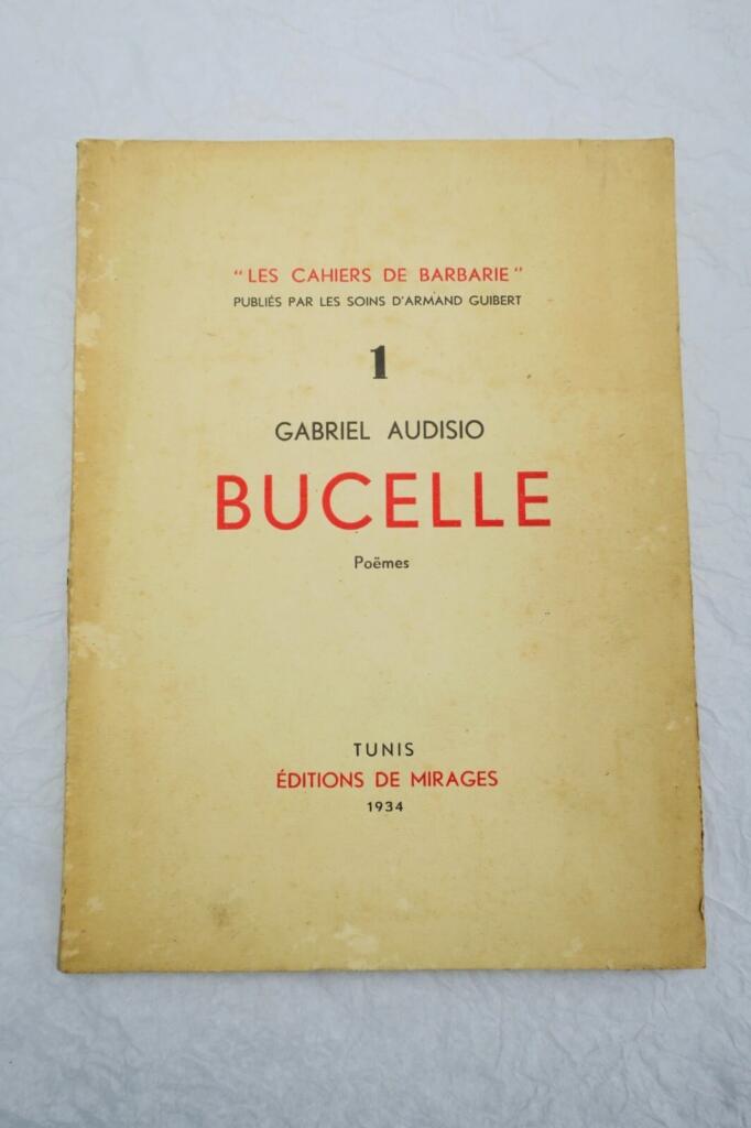 Bucelle: Seltene tunesische Gedichtsammlung von 1934