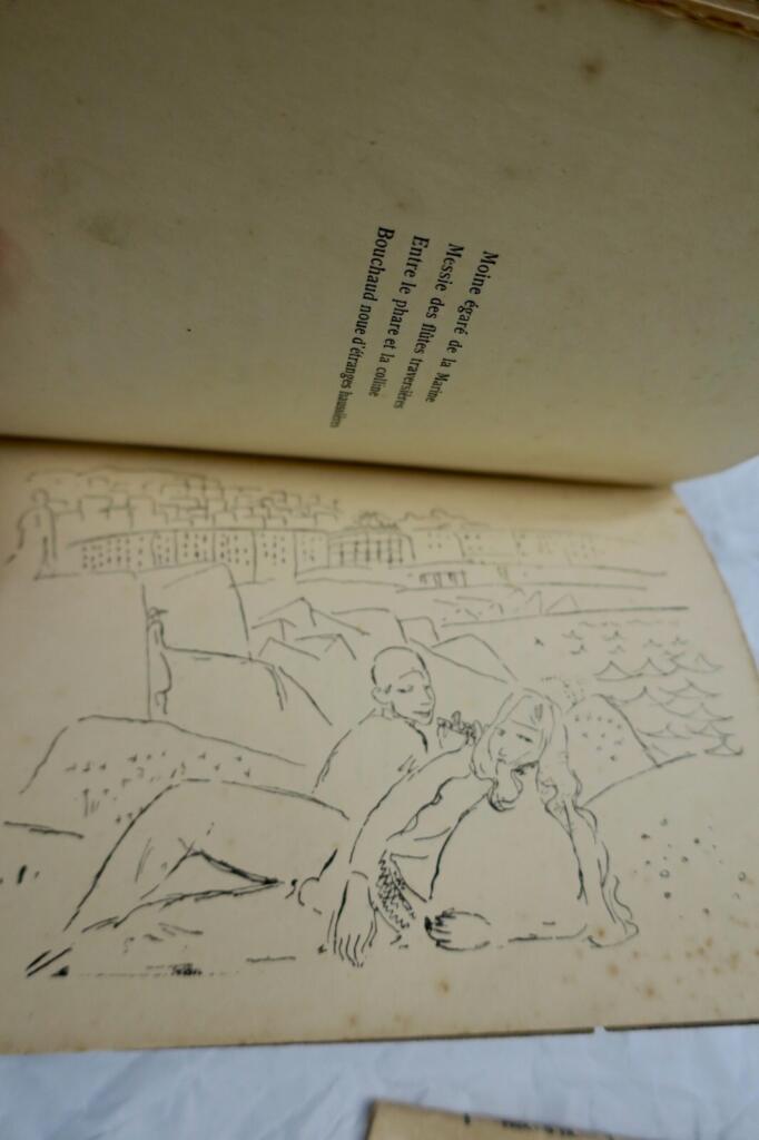 Autographed work with illustrations