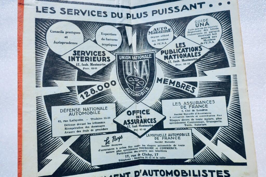 auto guide UNA de l’automobiliste 1931
