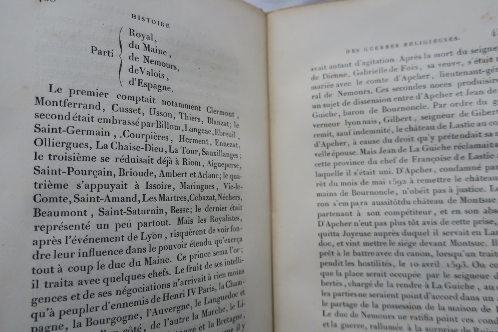 AUVERGNE HISTOIRE DES GUERRES RELIGIEUSES EN AUVERGNE PENDANT LES XVIe & XVIIe – Image 5