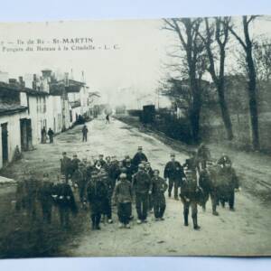 BAGNE Ile de Ré St MARTIN, Escorte de Forçats Du Bateau à La Citadelle