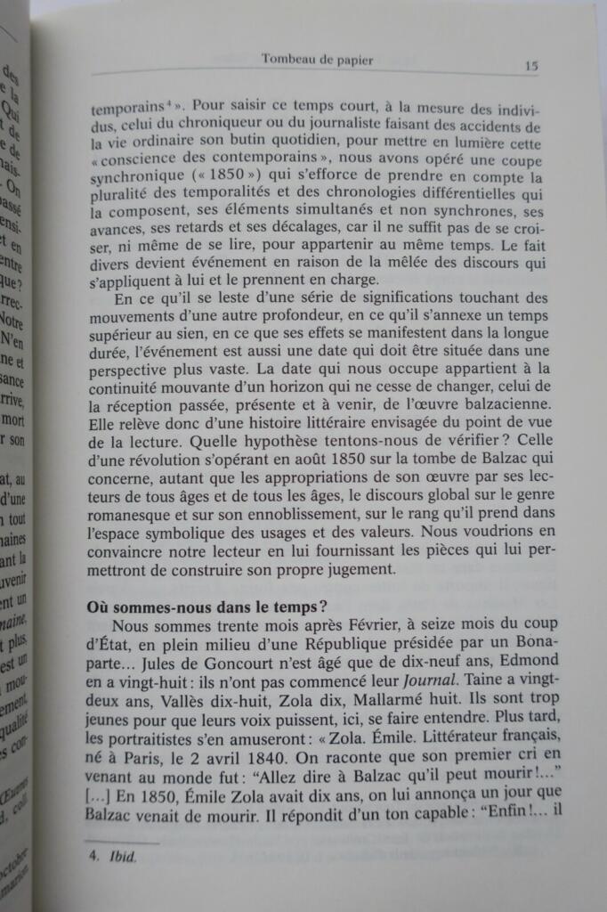 Balzac 1850, Tombeau d&rsquo;Honoré de Balzac