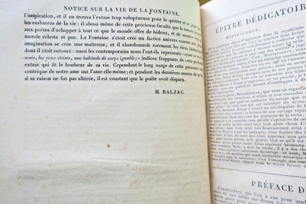 バルザック、ラ・フォンテーヌ、デヴェリアによる30点の挿絵入り、1826年