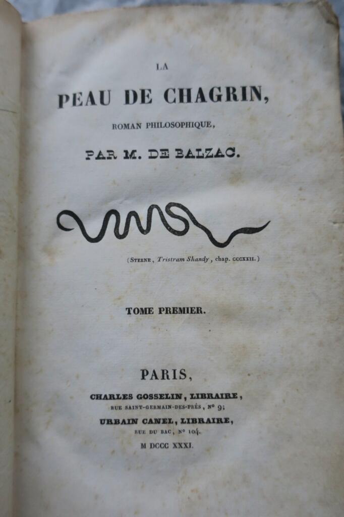 The Wild Ass's Skin: First Edition